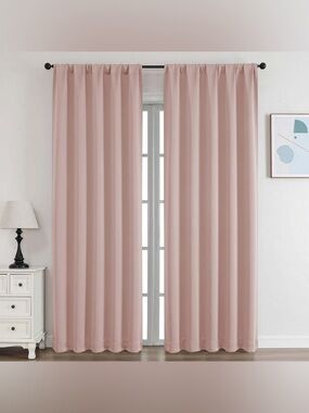 Simplebrand Ava Blush Blackout Curtains 2 panels